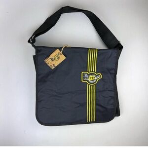Dr. Martens Black and Yellow Messenger Bag